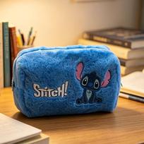 Disney Stitch Plush Pencil Case, Durable and Lightweight Large Capacity Pencil Storage Bag, School and Office Pencil Case or Holiday Gift