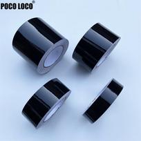 3/5/7/10CM Black Glossy Vinyl Wrap Stripes Chrome Delete Window Trim Film For Car Interior Hood Roof Pillar 3X1000 CM