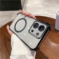 Case for Xiaomi Redmi 15C 5G,15C 4G,POCO C85 Clear Magnetic Casing Electroplated Lens Frame Phone Cover Redmi 15C 5G juoda