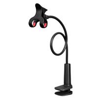Lazy mobile phone holder bedside bed with multi-functional live broadcast drama chasing desktop universal hose creative clip bracket