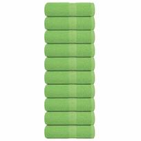 Vidaxl Ręczniczki, 10 Szt, Zielone, 30X30 Cm, 360 G/M2, Bawełna 100%