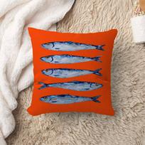 Colorful Sardine Lobster Fish Ocean Animal Pillow Anime Pillow Sofa Bed Head Pillow Cover Cushion Cover x cm Fashion 40x40cm