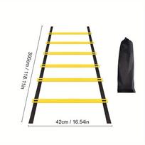 Agility Kopėčios Nailono dirželiai, skirti greičio treniruotėms ir sportui Lankstumas Agility futbolo treniruotės Energijos kopėčių įranga yellow