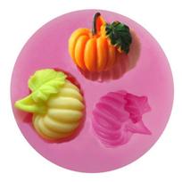 3D Pumpkin Fondant Molds Silicone Cake Mold Moulds SugarCraft Chocolate Moulds Bakeware Fimo Tools