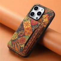 Flower Figure Leather Magnetic Phone Case For iPhone 16 16E 15Pro Max 14 Plus 13 12 Pro 11 X XS XR 7 8 SE Card Holder Back Cover For iPhone 16E