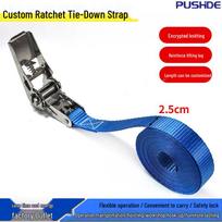 304 Stainless Steel Cargo Ratchet Straps with Polyester Tightener Blue 2.5cm*1m
