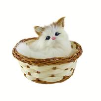 Pliušinis krepšys Katė Triušis Šuo Vaikų žaislas Cat beige