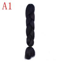 „Missqueen Ombre“ sintetiniai pinti plaukai 88 spalvų nerti plaukų priauginimai „Jumbo Braids“ šukuosenos