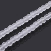 Natūralaus pieno baltojo nefrito akmens apvalūs chalcedono karoliukai, skirti pasidaryk pats papuošalams gaminti 15 colių 4mm 94pcs