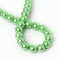 Stiklinis perlų karoliukas. Paruoštos atsargos. 4 mm 6 mm 8 mm 10 mm. Skirta papuošalų karoliukų vėrimui, pasidaryk pats, nėrimui. 8MM 30PCS žalia