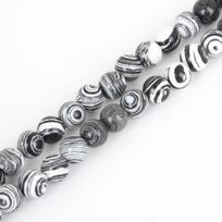 Aukštos kokybės malachito akmens karoliukai, laisvi tarpiniai karoliukai, 8 mm, skirti papuošalams gaminti 8mm 48pcs