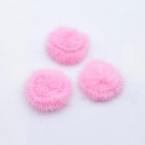 10 vnt. 30 mm audinės pliušinis rutulys su apatiniu tarpikliu, skirtas pasidaryk pats galvos apdangalams, plaukų segtukai, lankeliai, priedai, rankų darbo drabužiai kūdikiams, kepuraitės, batai. rožinė raudona spalva