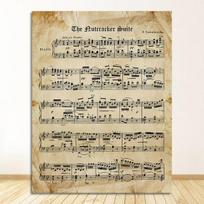 Plakatas ir spaudinys Čaikovskio klasikinė fortepijoninė muzika drobė tapyba siena paveikslėlis namų dekoras Spragtukas vintažinės natos 21cm×30cm NoFrame