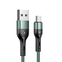 USAMS USB Type C Lightning Cable For Iphone 12 13 11 pro max Xs Xr X SE 8 7 6 plus 6s 5s ipad air mini USB C Fast Charging Data Cable 4.9 Micro žalia