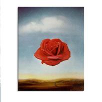 Salvadoras Dali Meditacinė rožė Gėlė Drobės Tapyba Plakatai ir Spaudiniai Sienų Pop Art Paveikslas Svetainei Namų Dekoravimas Cuadros 21*30cm