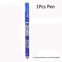 1/2/4/12 vnt Magic Pen ištrinamas gelio rašiklis, 0,5 mm antgalis, mėlynas pildomas raštinės reikmenų rašiklis 1 Pcs Pen