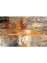 Abstraktus aliejinės tapybos drobės spausdinimas Vintažinio sienų meno plakato spaudinys, skirtas šiuolaikiniam gyvenamojo kambario namų dekoravimui 21x30cm No Frame beige