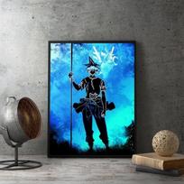 Akvarelinės tapybos plakatai ir spauda Svetainės dekoratyvinis sienų menas 21cm×30cm NoFrame blue