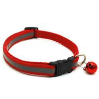 Šviesą atspindintis apsauginis katės naminio šuns kačiuko antkaklis Greitai atleidžiamas varpelis Hi Vis Reguliuojamas 2pcs raudona