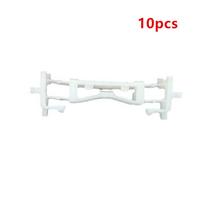10 vnt. Stogo apdailos lietaus latako spaustukai 02-16 Mitsubishi Lancer EVO Outlander Ex white