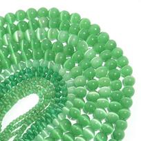 Žalias Opalas Palaidas Akmuo Apvalūs Karoliukai Papuošalų Gamybai PASIDARYK pats Apyrankė su Pakabukais 15'' Gija Dia 4mm