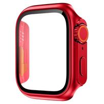 Grūdinto stiklo ekrano apsauga, skirta Apple Watch Case serijai 9 8 7 6 5 4 3 Keisti į Ultra iwatch Protective 45mm 44mm 41mm 40mm 45MM Series 7 8 9 raudona