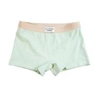 Moteriškos apatinės kelnaitės Slim Fit vientisos spalvos elastinis juosmuo Medvilninis tarpkojo juosmens vidurys Geras kvėpavimas Moteriški boksininkai Moteriški kasdieniai apatiniai L žalia
