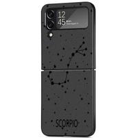 Dvylikos žvaigždynų dėklas Samsung Galaxy Z Flip 3 4 5G juodas kietas PC telefono korpusas Z flip4 prabangus Coque apvalkalas Samsung Z Flip 5G