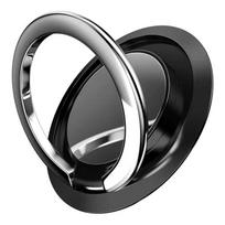 360 laipsnių besisukantis piršto žiedinis telefono laikiklis, skirtas iphone 15 Pro Max Samsung Xiaomi Pad universalus automobilio magnetinio tvirtinimo metalinis stovas juoda