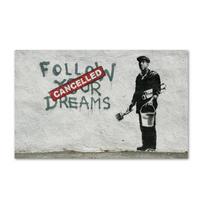 Banksy grafiti meno drobės tapyba Modernus gatvės pop menas drugelių smegenys mergaičių plakatai ir spaudiniai namų dekoravimui 21x30cm No Framed