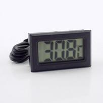 Vandens termometras Elektroninis termometras Vandens temperatūra Atsparus vandeniui Skaitmeninis LCD ekranas Žuvų akvariumo talpyklai Šaldytuvui juoda