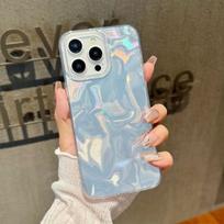 Madingas blizgučių skysto smėlio kriauklės rašto minkštas telefono dėklas iPhone 16 Pro Max 15 14 Plus 13 Pro 12 11 smūgiams atsparus skaidrus lęšio apsaugos buferinis dėklas iPhone 11 sidabras