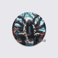 32/44/58mm Madingas aksesuaras Anime Tokyo Ghoul Smeigtukas Rankų darbo Animacinis Kaneki Ken Sagė Kuprinei Drabužiams Kolekcijai Ženklelis Kepurės Dekoracija 32mm white