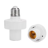 E27 AC85-265V lemputės adapterio lempos laikiklio bazės radaro jutiklis E27 lempos laikiklisCr lempos lemputės lizdo šviesos priedai E27 Radar lamp holder