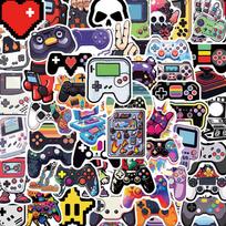 57 Retro Video Game Graffiti Stickers for Laptops & Phones Crow in the Graffiti