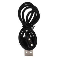2 kaištukai Žiūrėjimo įkroviklis Magnetinis Universalus Nešiojamas Išmanusis laikrodis USB Įkrovimo laidas Juodas 2,8?9 mm black