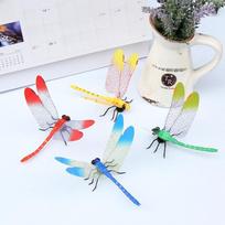 14CM 3D Laumžirgio Šaldytuvo ir Sienos Magnetiniai Lipdukai - 4 Spalvos, Kūrybingas Sodo ir Užuolaidų Dekoravimas pin dragonfly