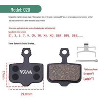 Vario metalo universalūs diskiniai stabdžių kaladėlės kalnų dviračiams (BB5/BB7) OPP bag - one pair gray