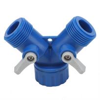 ABS Sodo Vandens Žarnos 2 Krypčių Y formos Skirstytuvo Jungtis Fitingai G3/4  (1vnt) blue