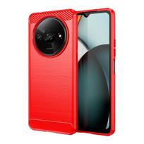 „Xiaomi Redmi A3“ dėklas, skirtas „Redmi A3“, 6,71 colio anglies pluošto smūgiams atsparus silikoninis buferis, skirtas „Xiaomi Redmi A3 4G Fundas“ For Redmi A3 raudona