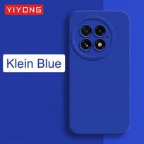 Dėklas One Plus 13, skysto silikono minkštas viršelis, skirtas OnePlus 13 13R 12 12R 11 11R OnePlus12 OnePlus13 telefonų dėklai For OnePlus 11 mėlyna