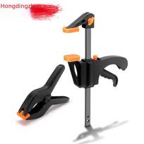 4 colių greito veikimo medienos apdirbimo spaustuvas, F spaustuvas, A spaustuvas, fiksuoto lentos spaustuvo įrankis A Clamp 2 inch black