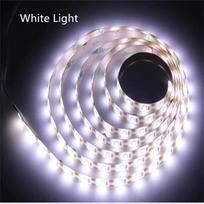 5V USB LED juosta su jutikliniu jungikliu, lanksti SMD 2835 pritemdoma juostinė šviesa po spintelėmis, miegamajam, namų Kalėdų dekorui 1M balta