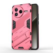 For Xiaomi POCO F7 Pro Case Protector Cover POCO F7 Pro Cover Armor Silicone Invisible Phone Holder Cover POCO F7 Pro Case For POCO F7 Pro rožinė