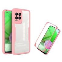 360 viso korpuso telefono dėklas Xiaomi Redmi 13C 5G 12C 10C 9C 9A 9I 9T 10A 11A Redmi 9 Prime 10 12 4G su įmontuotu ekrano apsaugos dangteliu For Redmi 9A rožinė