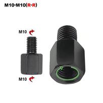 Motociklo veidrodėlių adapteris M10 M8 10MM 8MM galinio vaizdo veidrodėlių adapteriai konvertavimo varžtai sriegis pagal laikrodžio rodyklę prieš laikrodžio rodyklę dešinys kairys M10-01