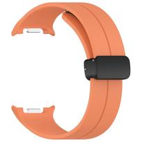 Silikoninis dirželis Magnetinis užsegimas Samsung Galaxy Watch 8 Classic Ultra Sport Laikrodžio apyrankė Samsung laikrodžiui 8 40 44mm Apyrankė Blet correa oranžinė