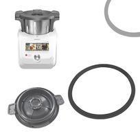 Sandarinimo žiedas Silvercrest Monsieur Cuisine Connect & Smart dangčiui, maistinio silikono sandarinimo didelė tarpinė juoda
