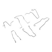 Priekinio žibinto lemputės fiksavimo spaustukų rinkinys 6 9 12 vienetų H1 H3 H4 H7 6pcs gray