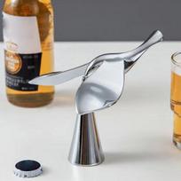 Tipsy butelių atidarytuvas Skraidantis paukščių butelių atidarytuvas Skulptūrinis baro aksesuaras Metalinis alaus sodos sidro atidarytuvas vakarėliams vestuvėms